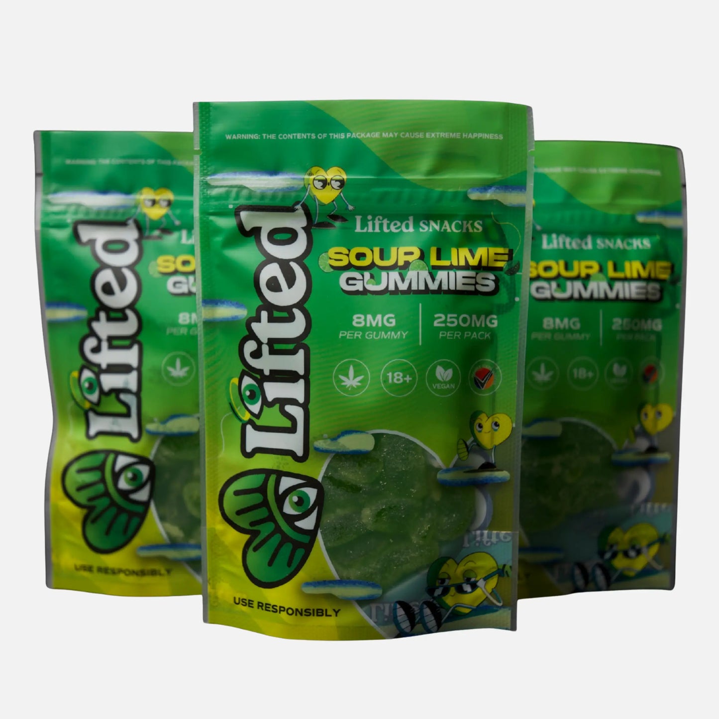Lifted Sour Lime Gummies