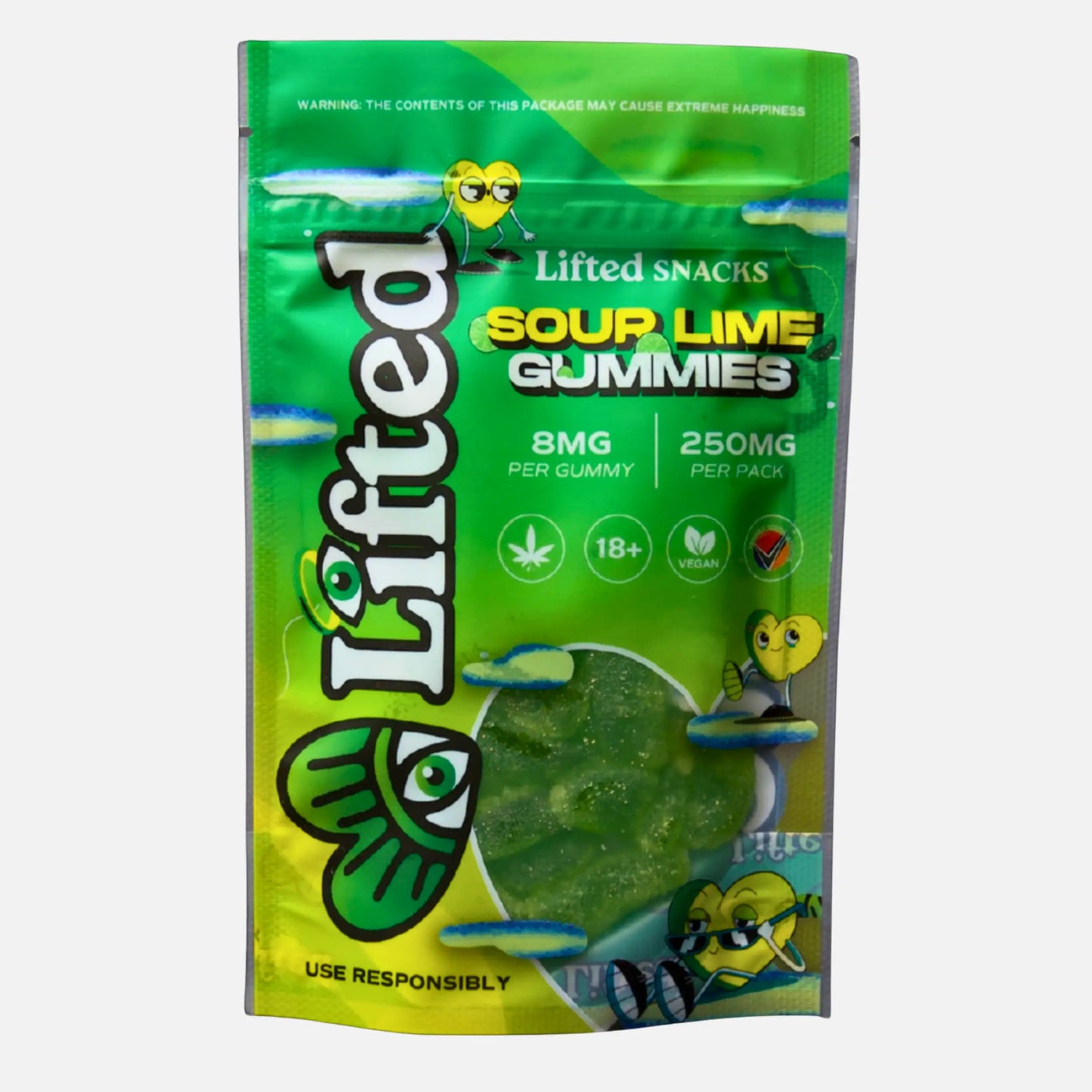 Lifted Sour Lime Gummies