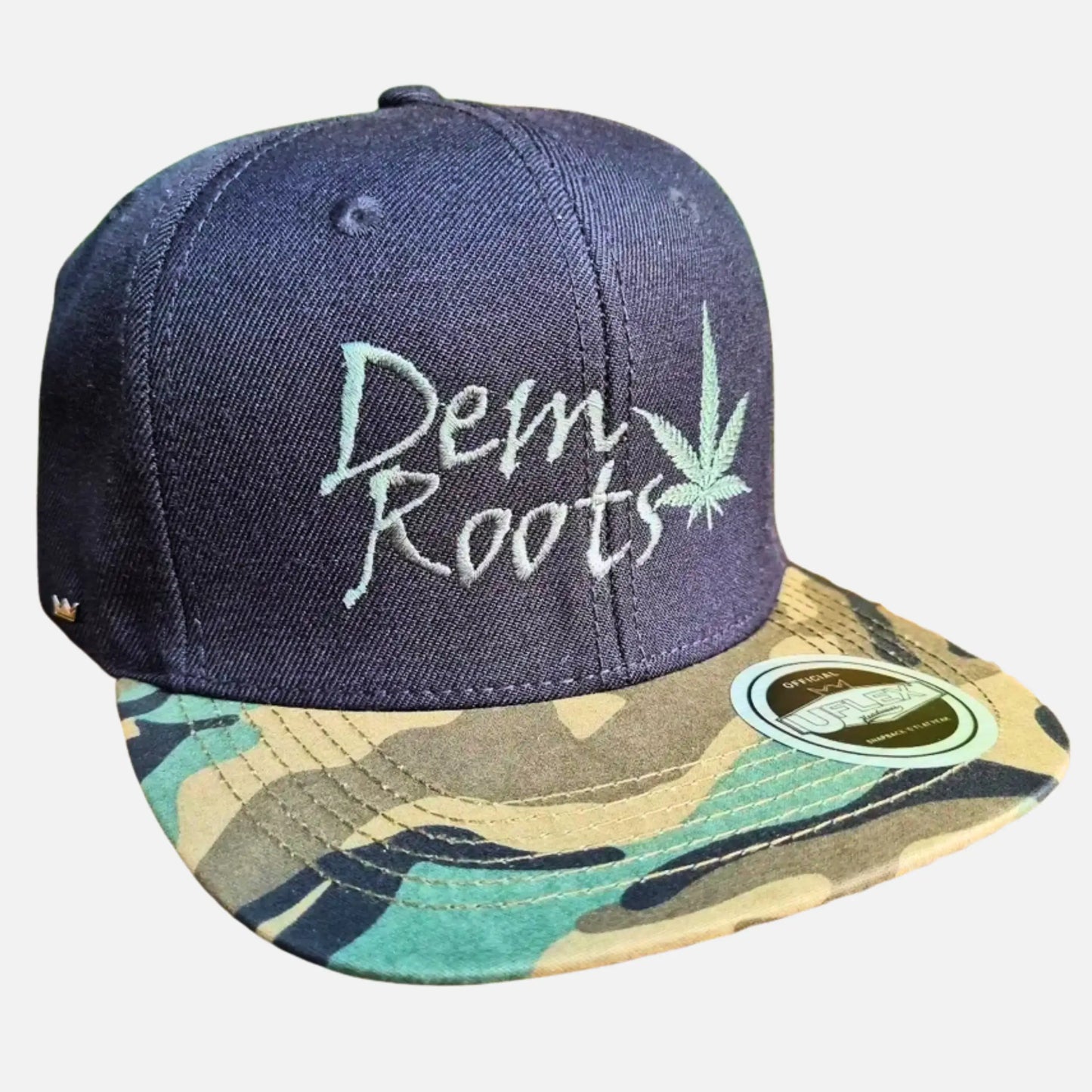 Dem Roots Camo uflex Flat Peak