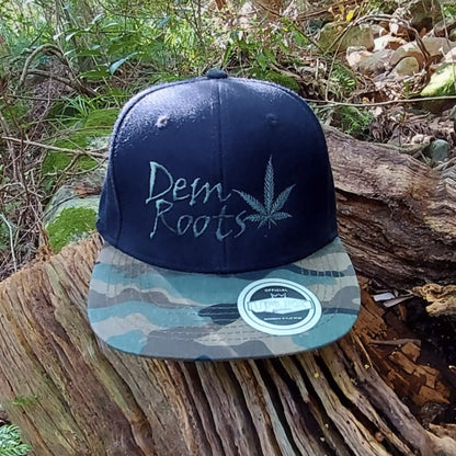 Dem Roots Camo uflex Flat Peak