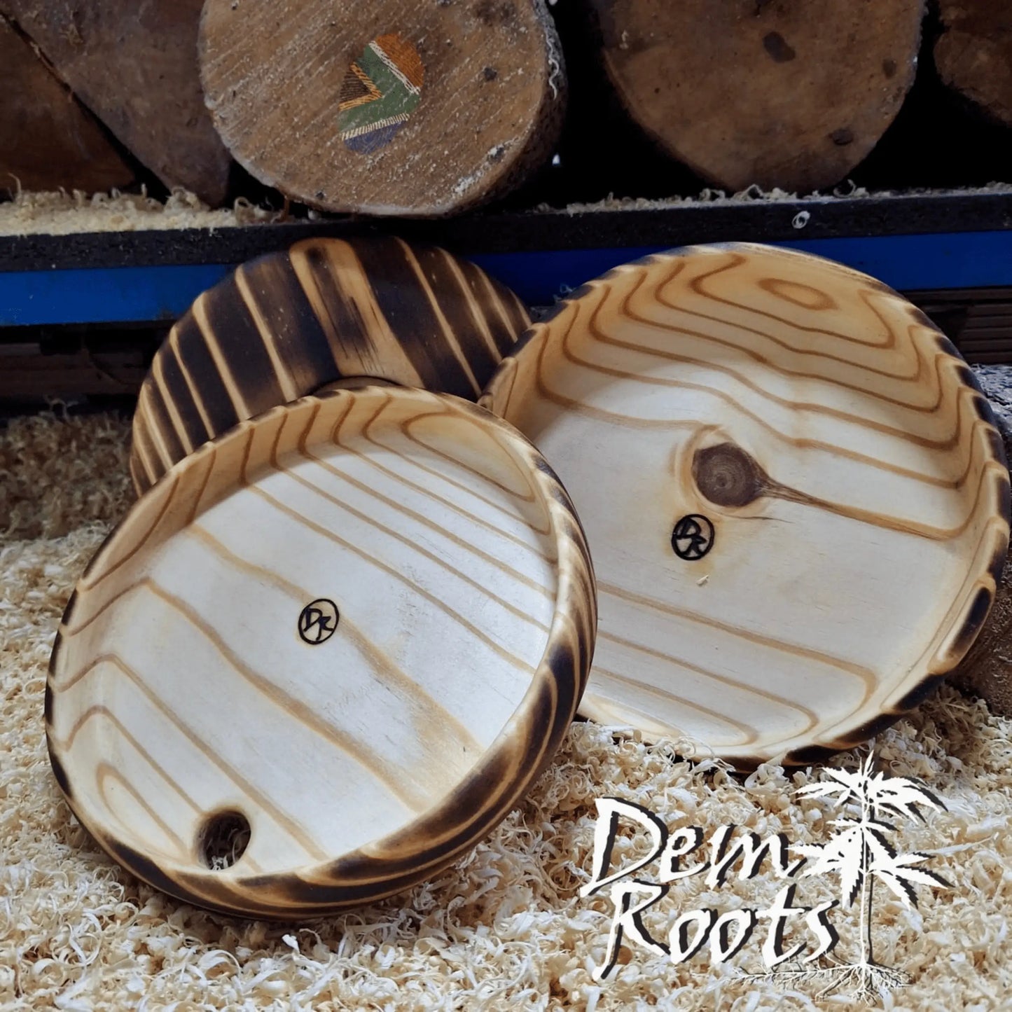 Dem Roots Wooden Rolling Trays