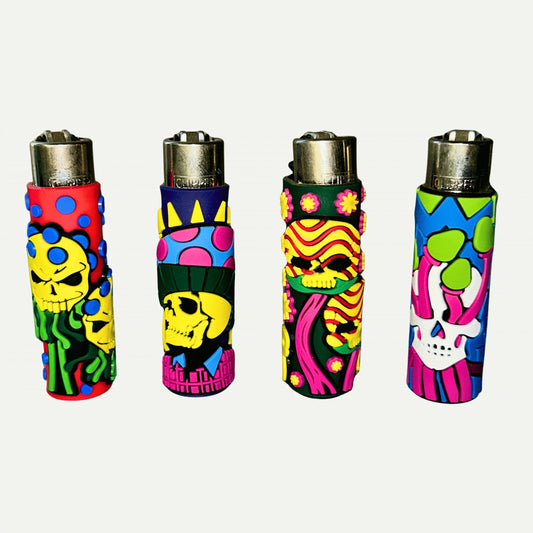 Neon Skull & Mushroom Lighters