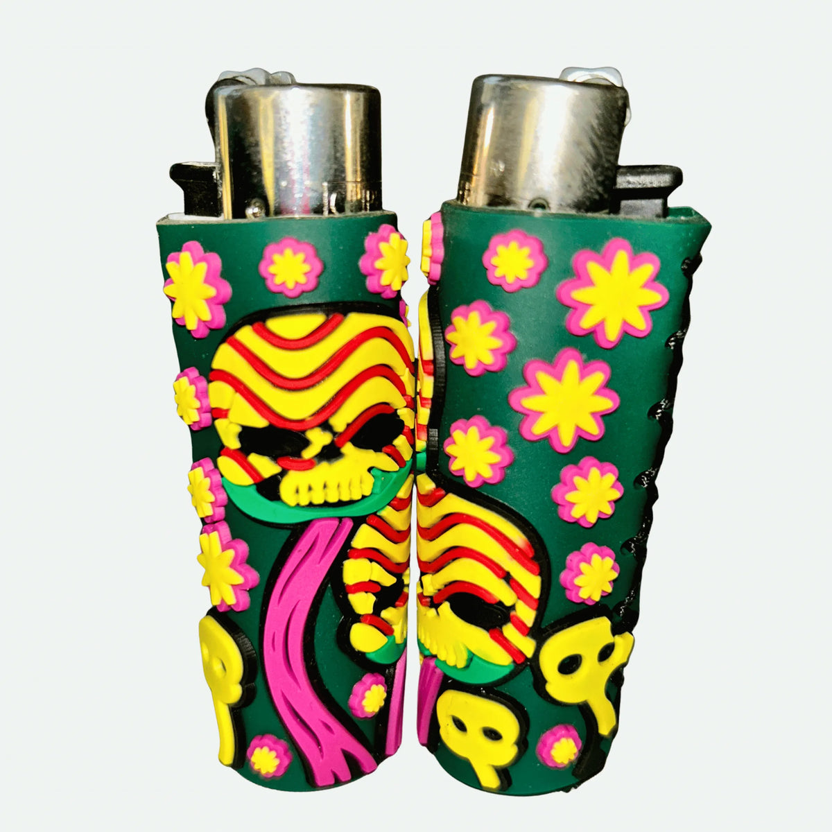 Neon Skull & Mushroom Lighters