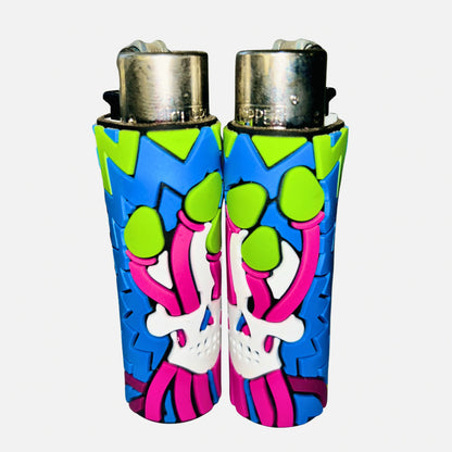 Neon Skull & Mushroom Lighters